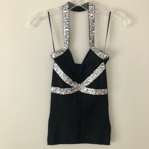 Embellished Halter Top - Picture 1 of 7